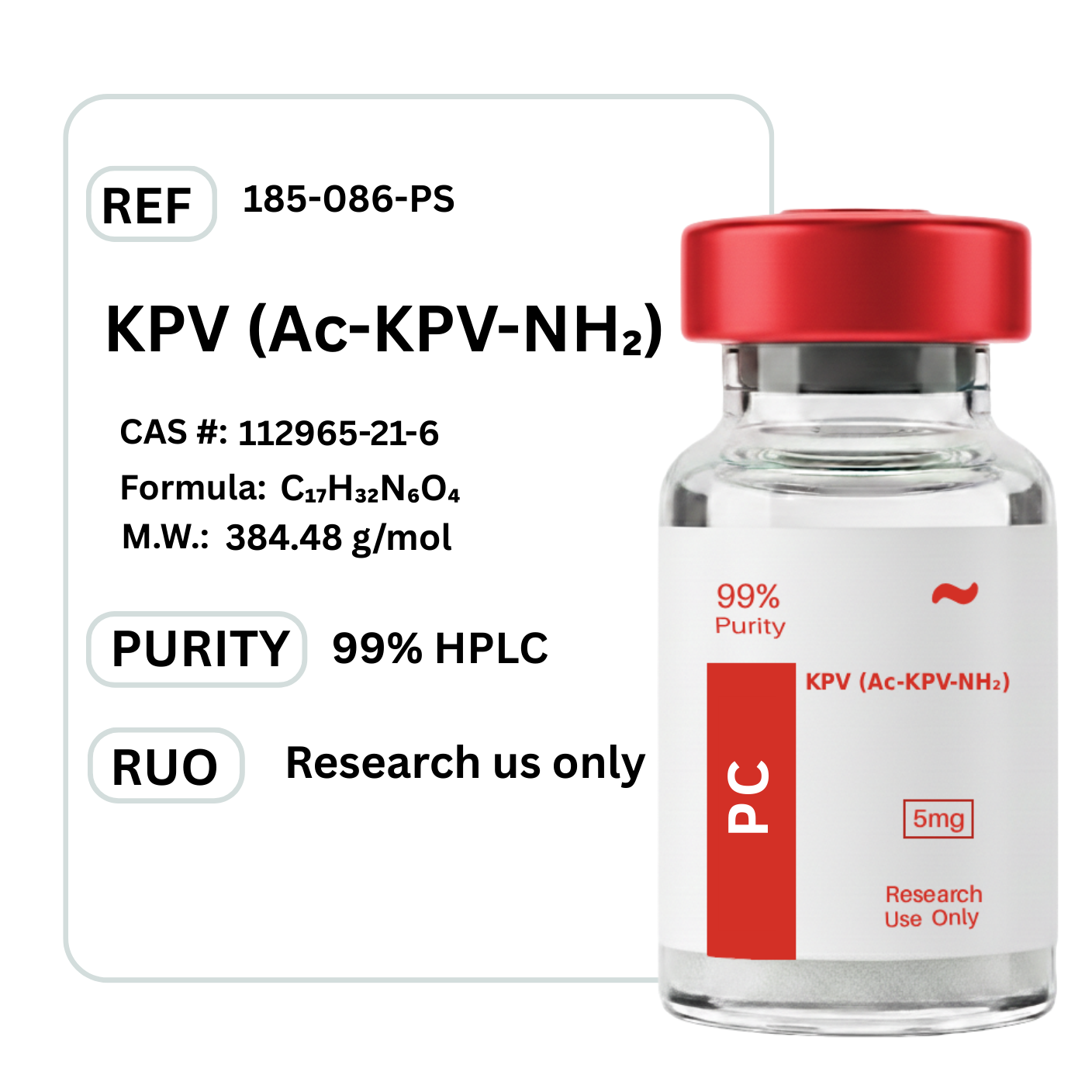 KPV Tripeptide - Premium Research Peptide